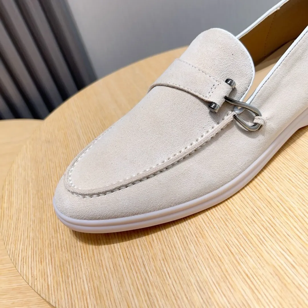 Men's Men's Shoes💰Men's Shoes💰440💰[loro piana] Couple's Style - The new moccasins are made of water-repellent treated suede uppers with rubber soles, a classic. The complex craftsmanship and meticulous structure make the shoes light and soft, allowing you to walk comfortably and freely. Perfect for wearing at the beach or out in the water during the summer. Women’s size: 35-40 Men’s size: 38-45